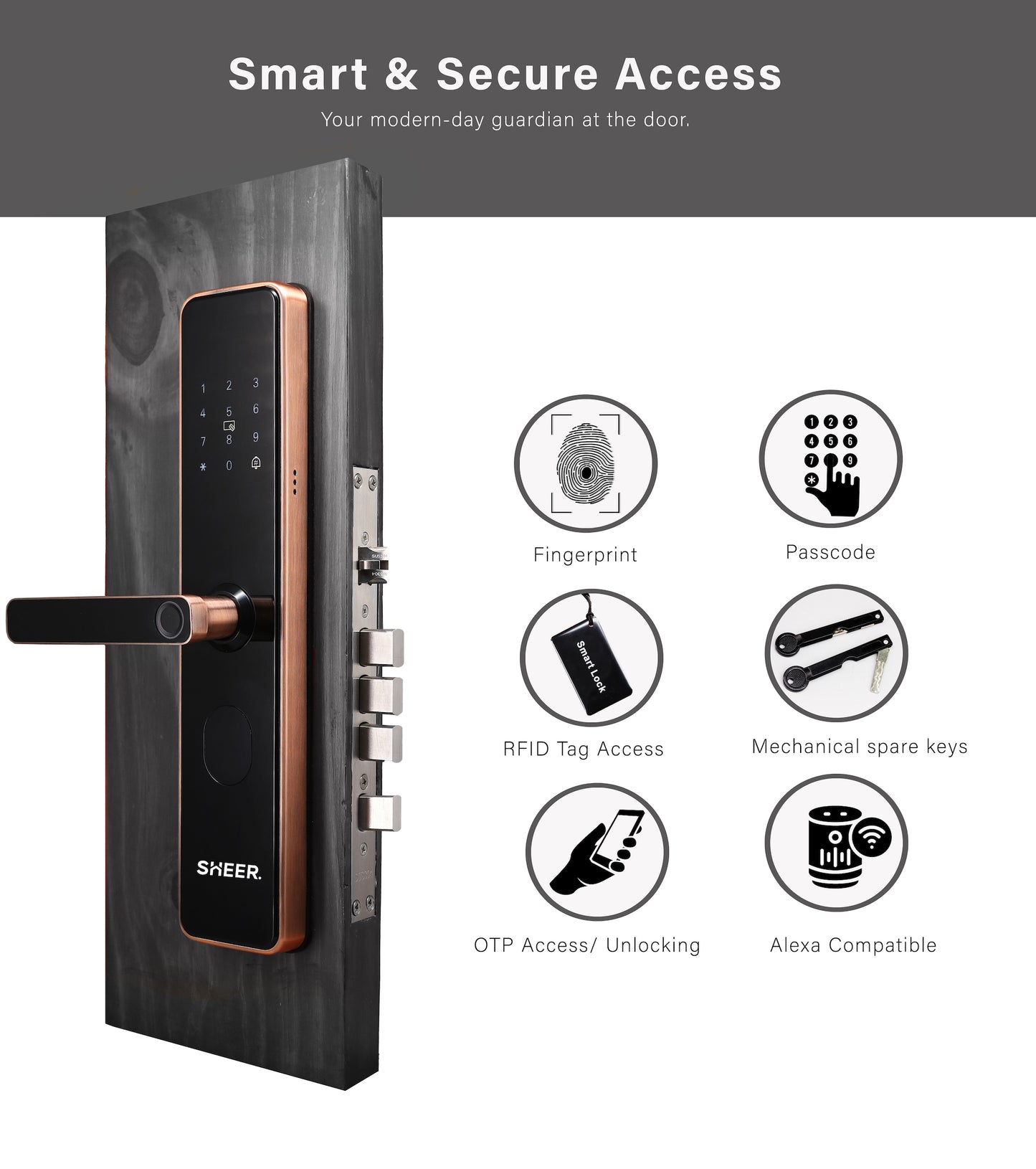PREMIER - Fingerprint Lock (Matte Venetian)
