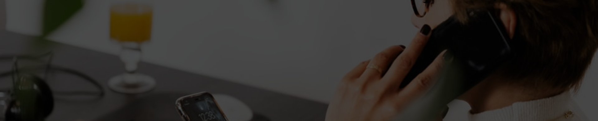 Person using a smartphone with a blurred background