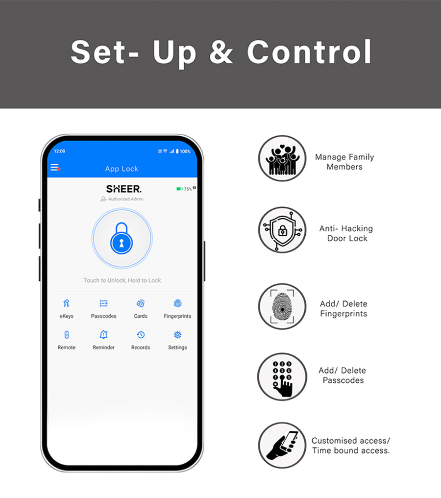 Control your home lock on your fingertips