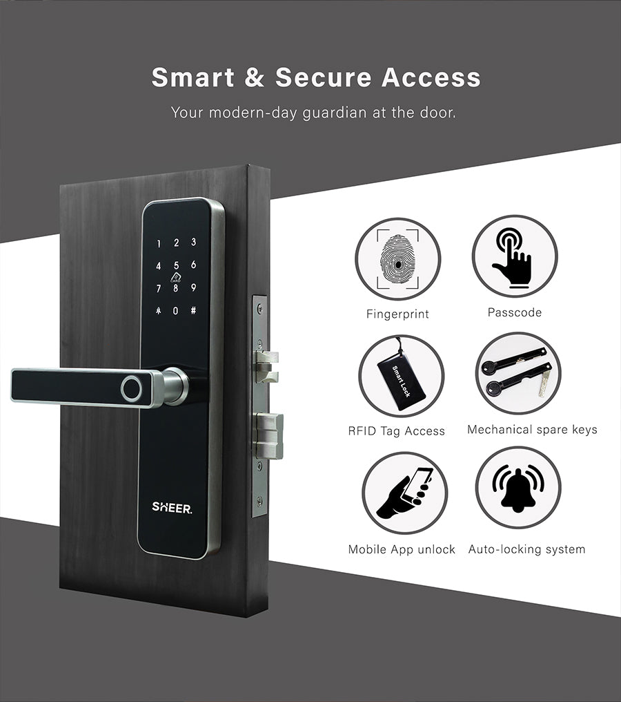 Keyless door locks with 7 unlocking mode