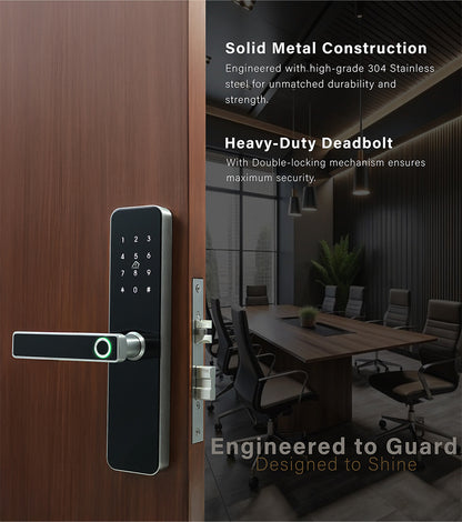 Keyless doors with deadbolt security