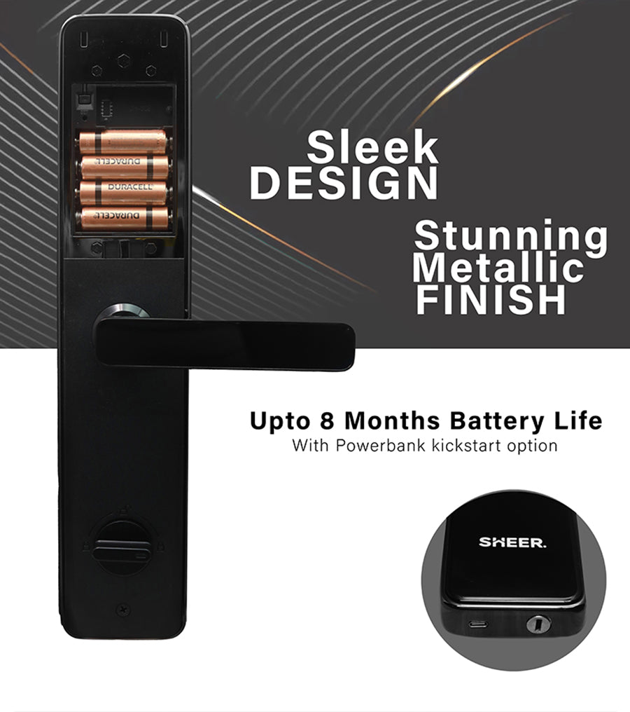 Trusted Fingerprint Door Lock of India by Sheer